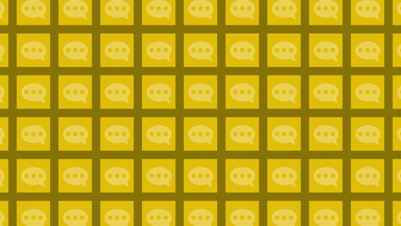 Repeated Speech Bubble Pattern