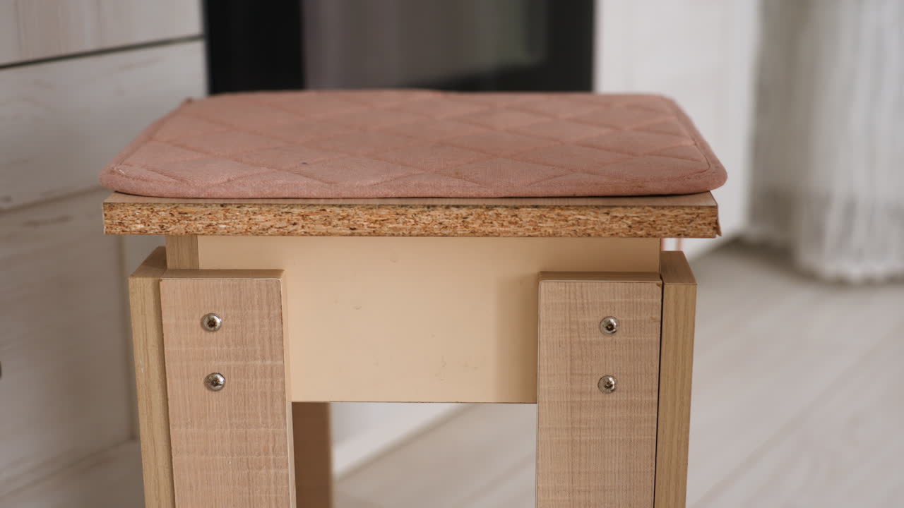 Foot Care Scene, Home Pedicure With Soft Lighting, Relaxing Foot Treatment In Peaceful Home Environment, Serene Moment Of Foot Pampering On Stool Under Warm Morning Illumination At Home