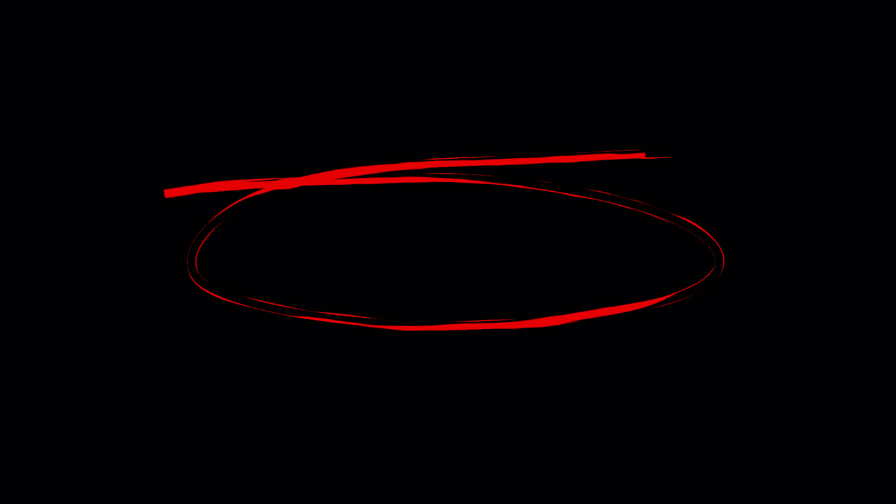 Scribble Red Oval Shape Drawing Animation Loop