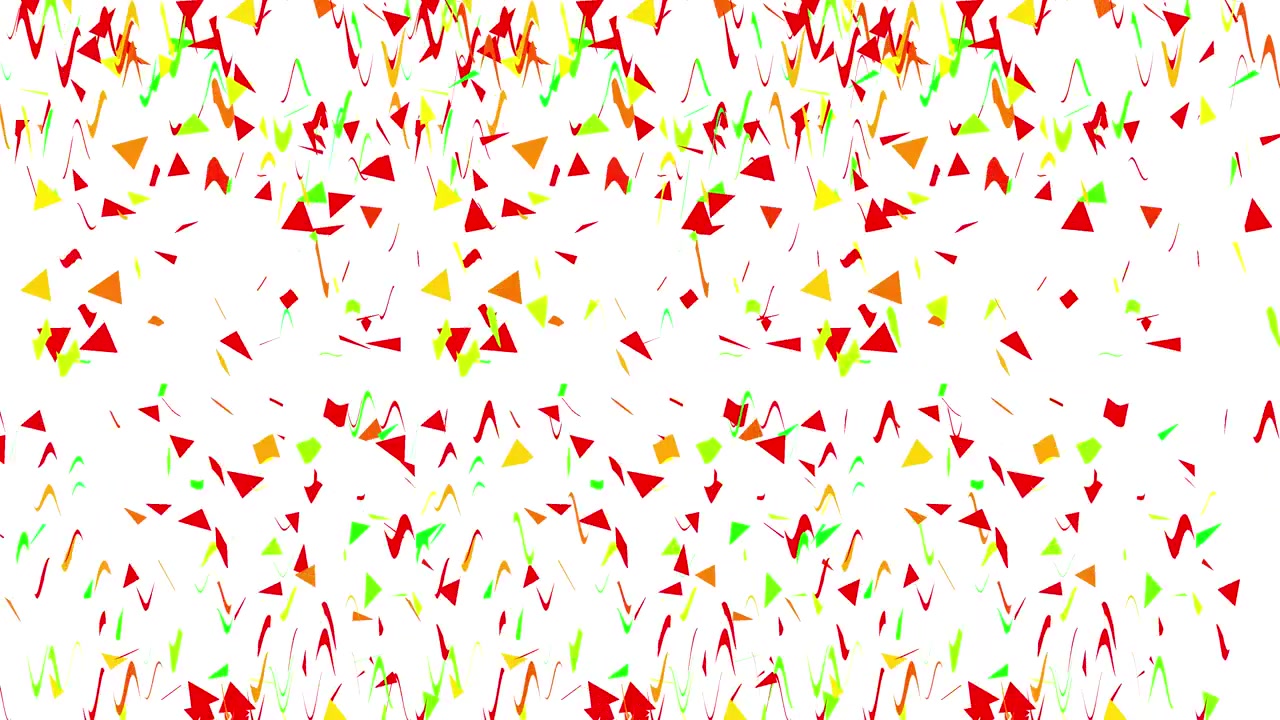 Confetti colorati che cadono su uno sfondo bianco
