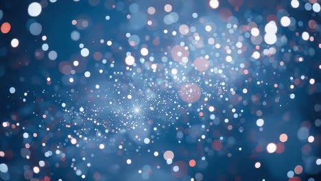 abstract blue bokeh lights background