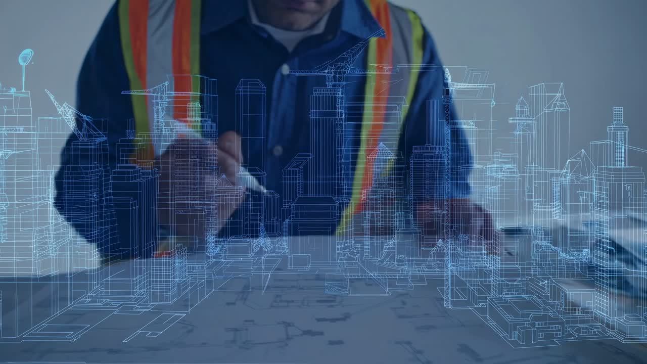 Architect Designing a City