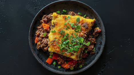 cheesy beef and cornbread casserole