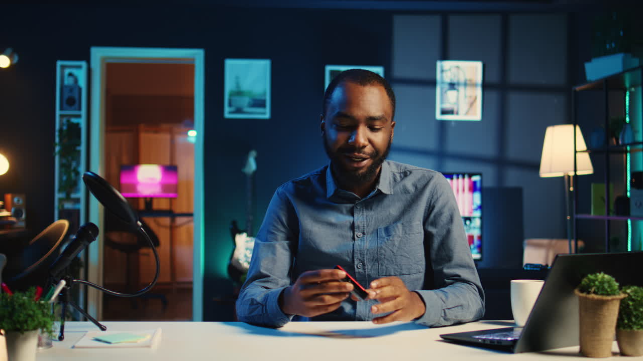 Influencer RGB lights device unboxing