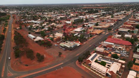 Plano-General-De-La-Ciudad-Minera-De-Kalgoorlie-Boulder-Durante-El-Día-En-Australia-Occidental