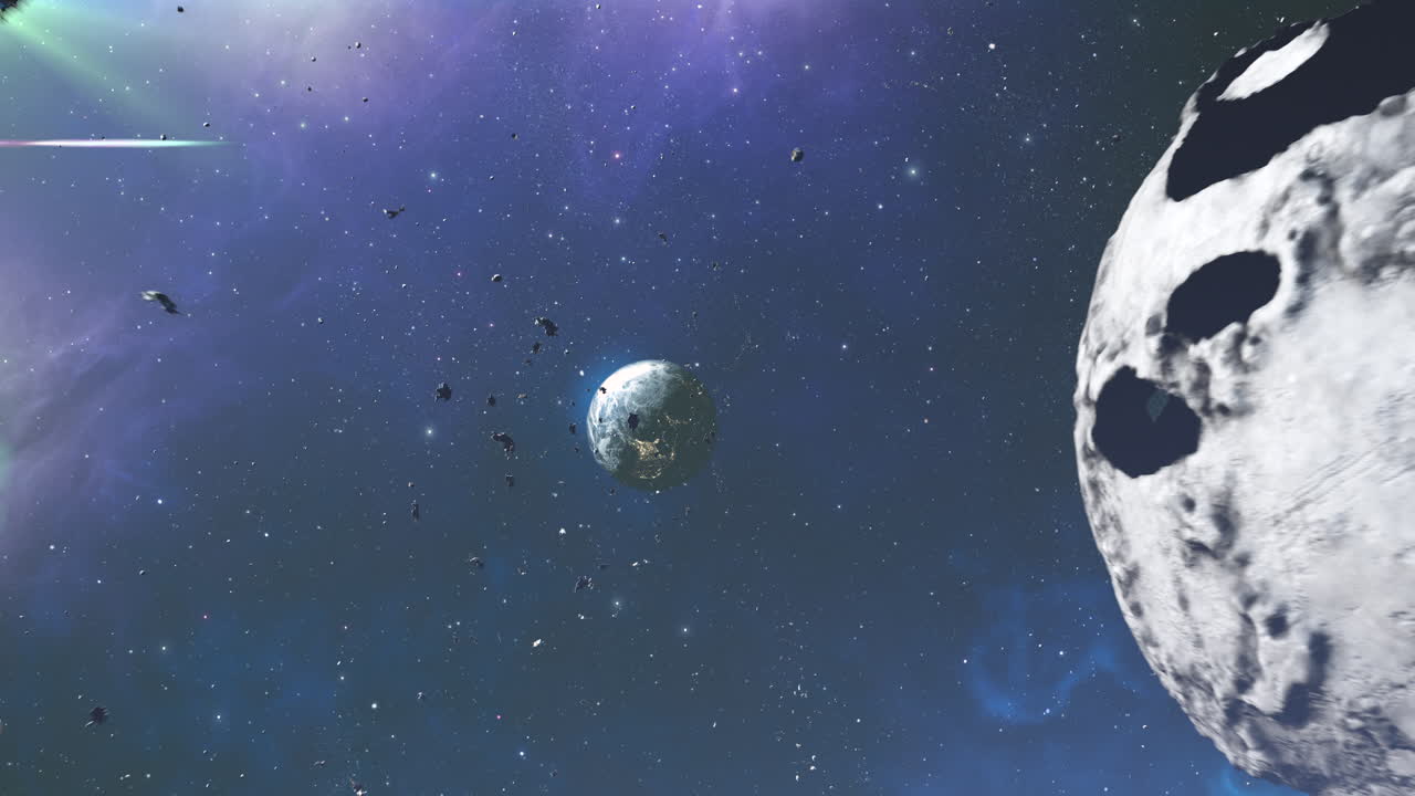 el campo de asteroides amenaza a los planetas