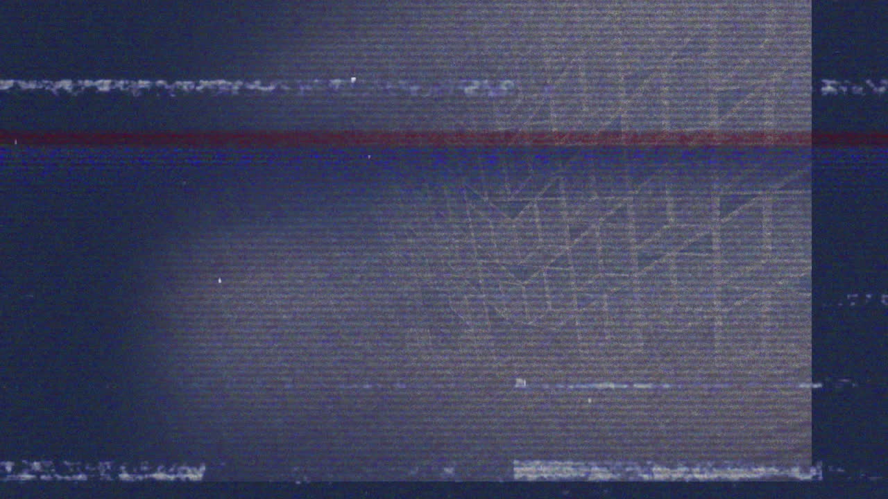 animación de la técnica de glitch sobre un patrón abstracto contra un fondo negro