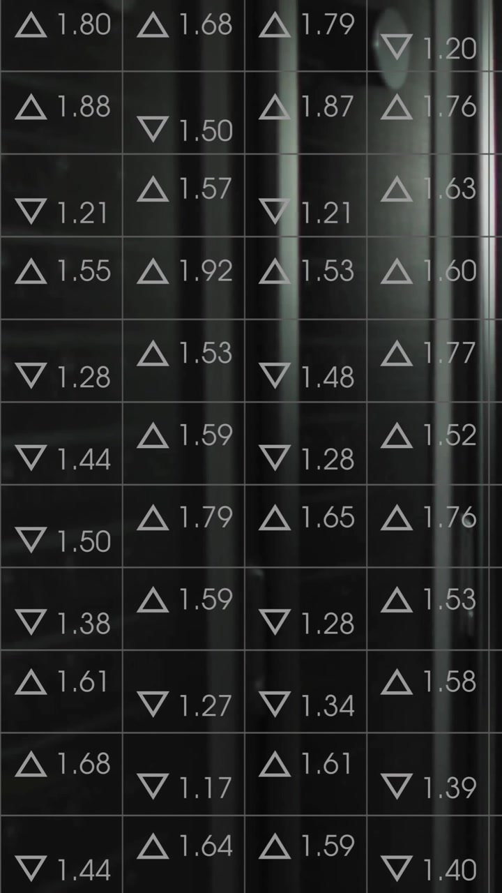 Animazione del mercato azionario su sala server.