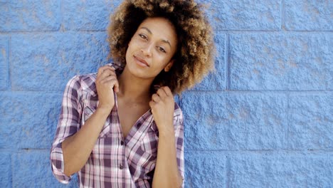 portrait of young african woman