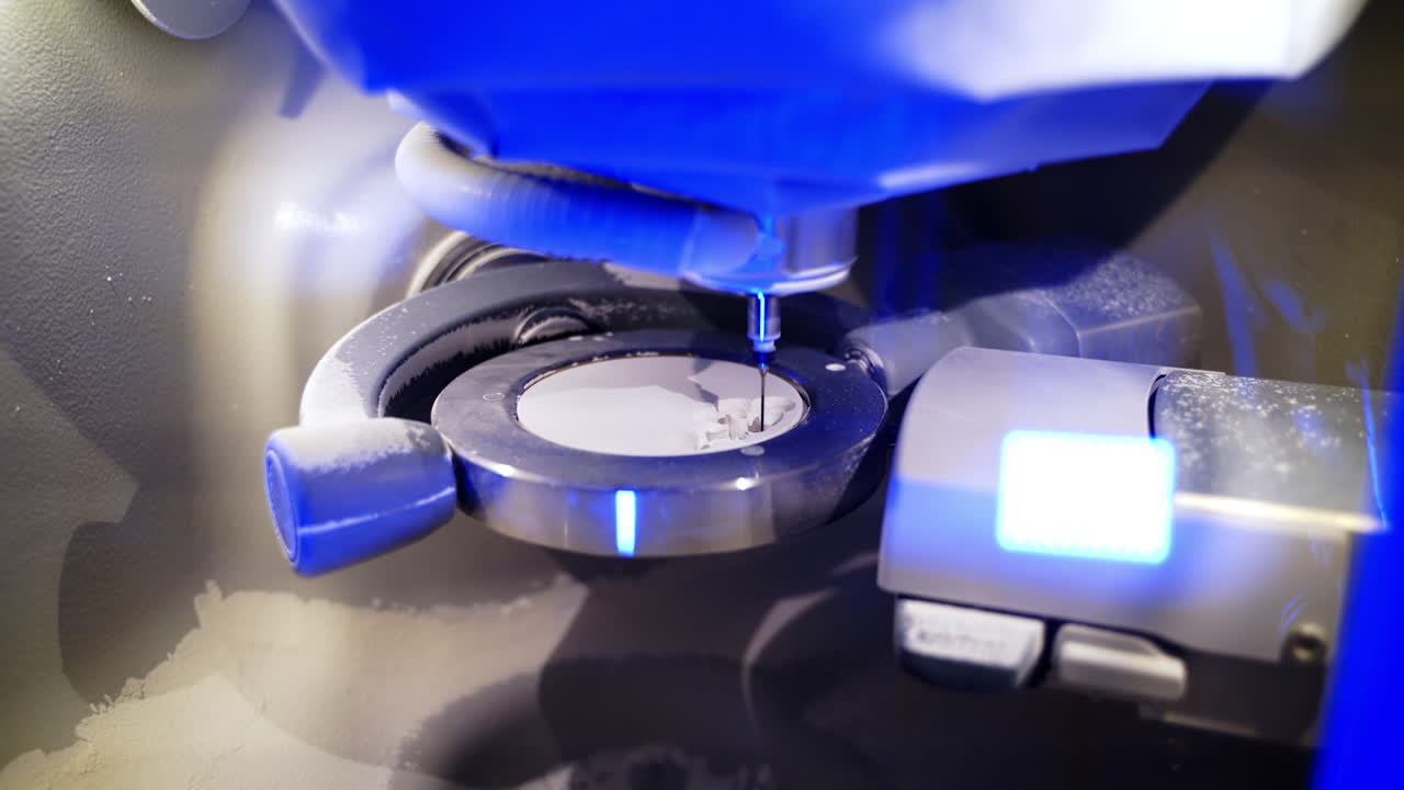 Milling machine to produce dental implants. CAD CAM for milling dental crowns and veneers