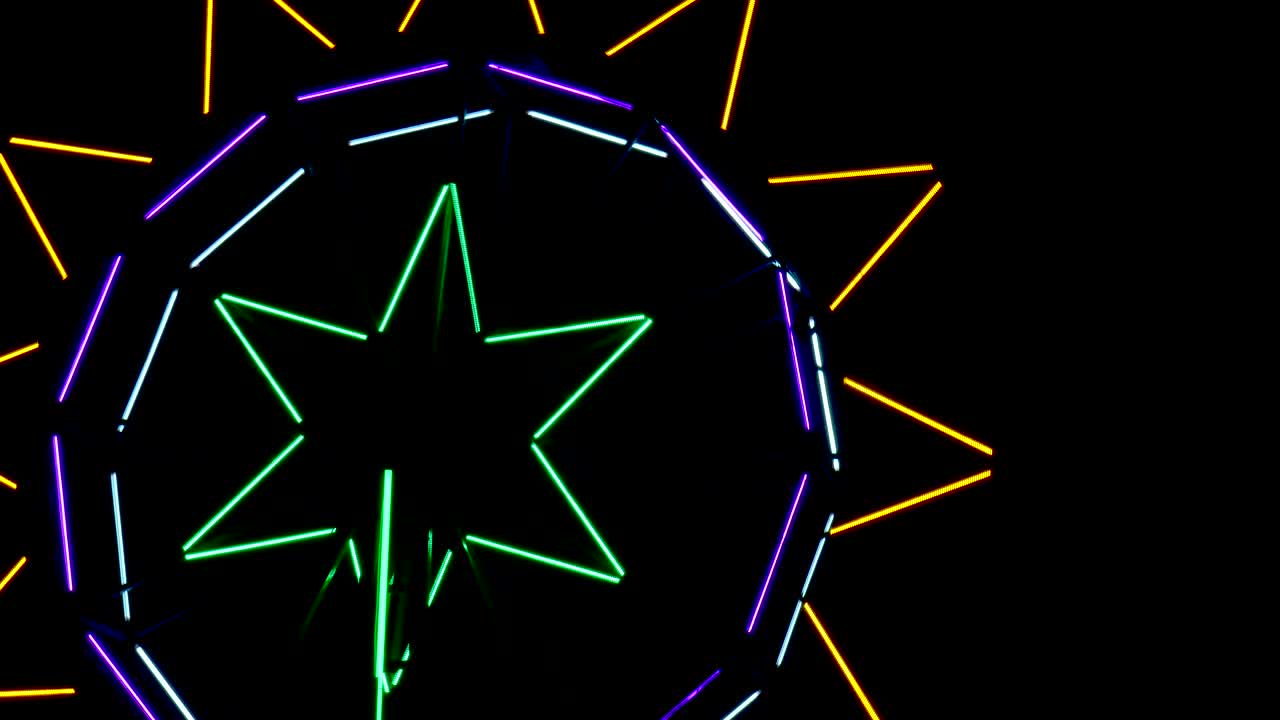 축제 밤 의 장식적 인 불