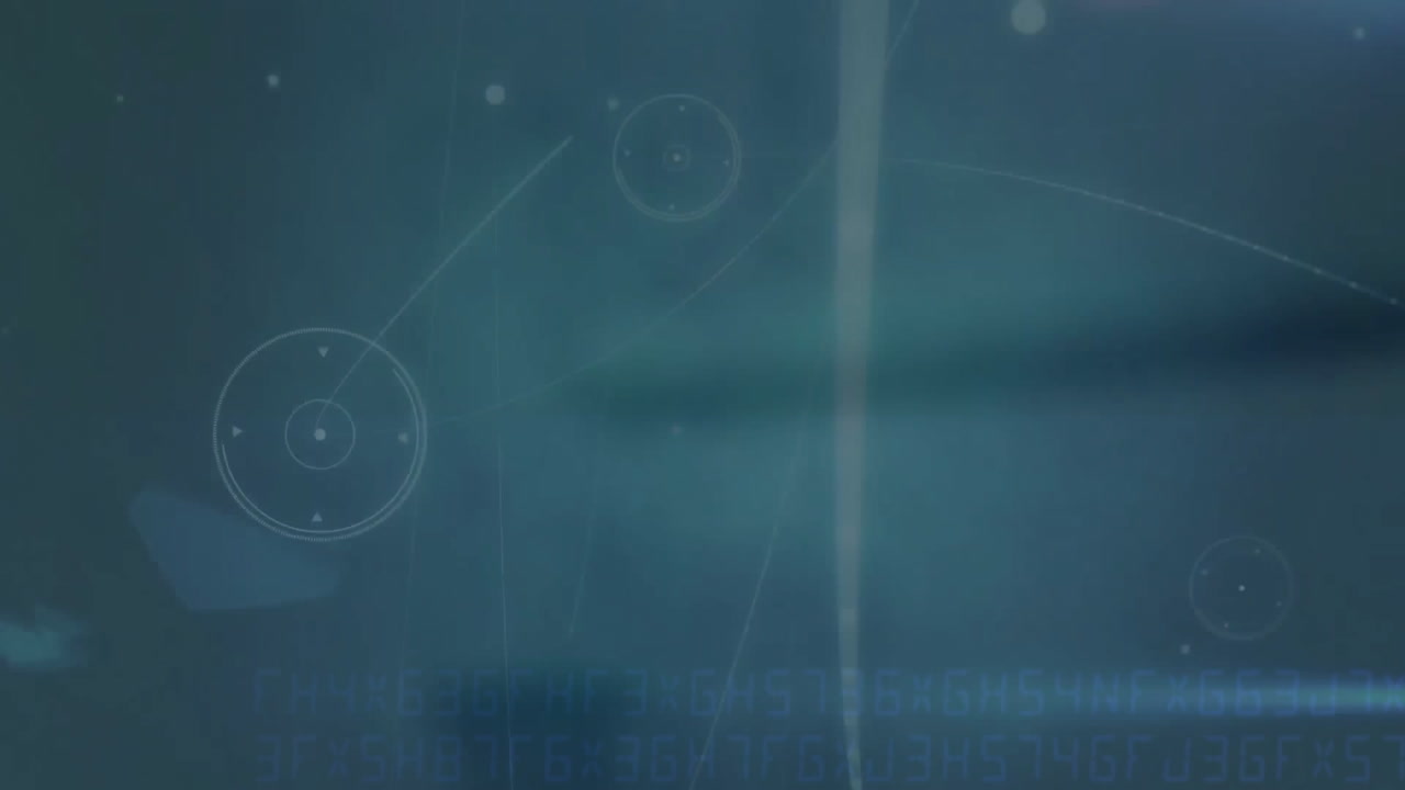 animación de la red de conexiones a través de puntos de luz