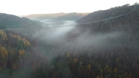 bridge with fog in the morning