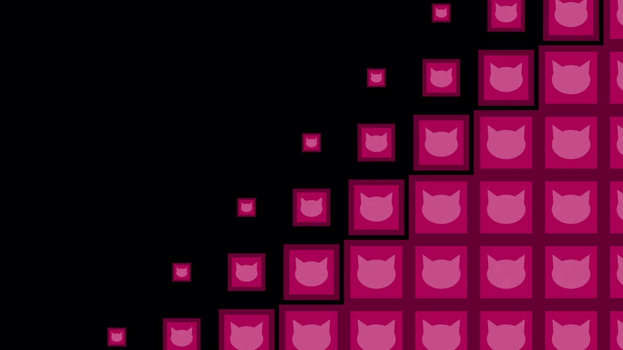 Cat Block tile wave Transitions. 1080p - 30 fps - Alpha Channel (10)