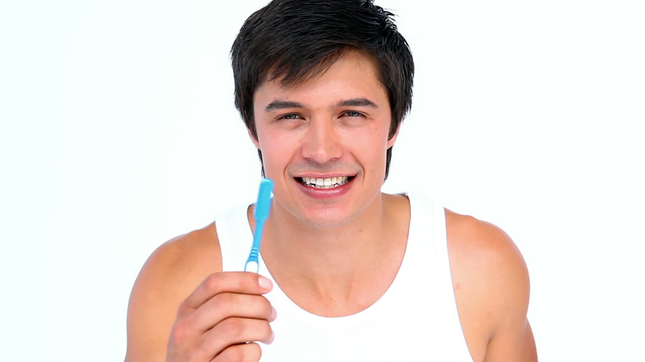 Man with white teeth