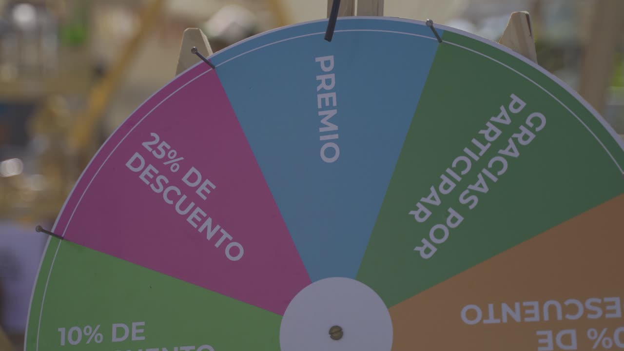 룰렛 포춘 휠 회전을 닫고 상을 받았습니다.