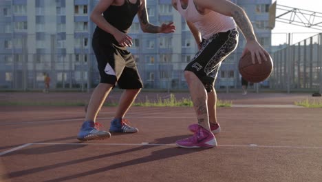 street basketball game