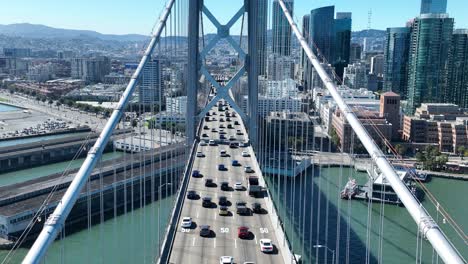 oakland bay bridge at oakland in california united states