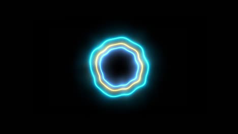 polygonal ring flash equalizer abstract background