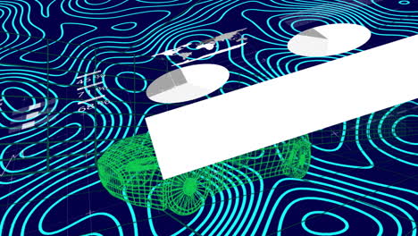green wireframe car model moving through cfd flow over dark grid with cyan streamlines and charts