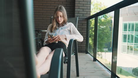 tween girl with smartphone. suitable for ad. green chroma key.