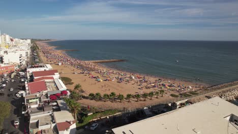 quarteira town in the algarve, a video from the sky