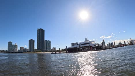 sunny day at gold coast yacht harbor