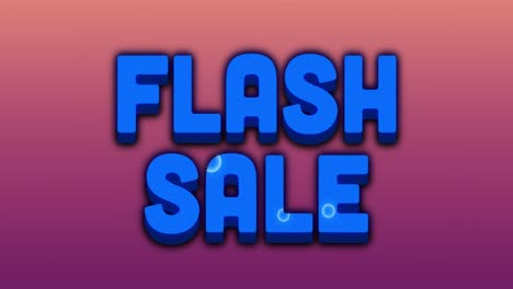 venta flash gráfico y coloridos remolinos sobre fondo rosa oscuro 4k