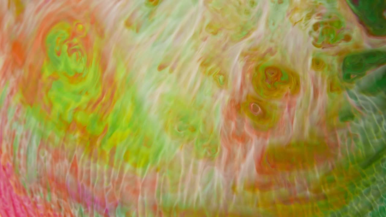 mezcla de colores de pinturas, fondo abstracto de formas morphing. increíbles imágenes en movimiento creadas por tintes giratorios.