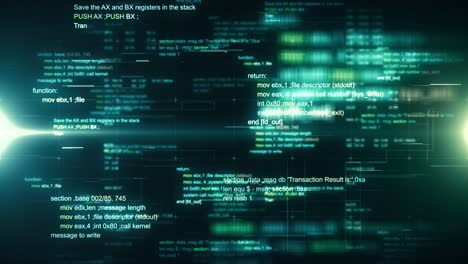 el código de computadora es un fondo abstracto. un bucle sin fisuras.