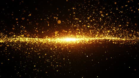 valentine's day abstract background, flying red and pink hearts and particles valentines concept. holiday background loop animation 4k