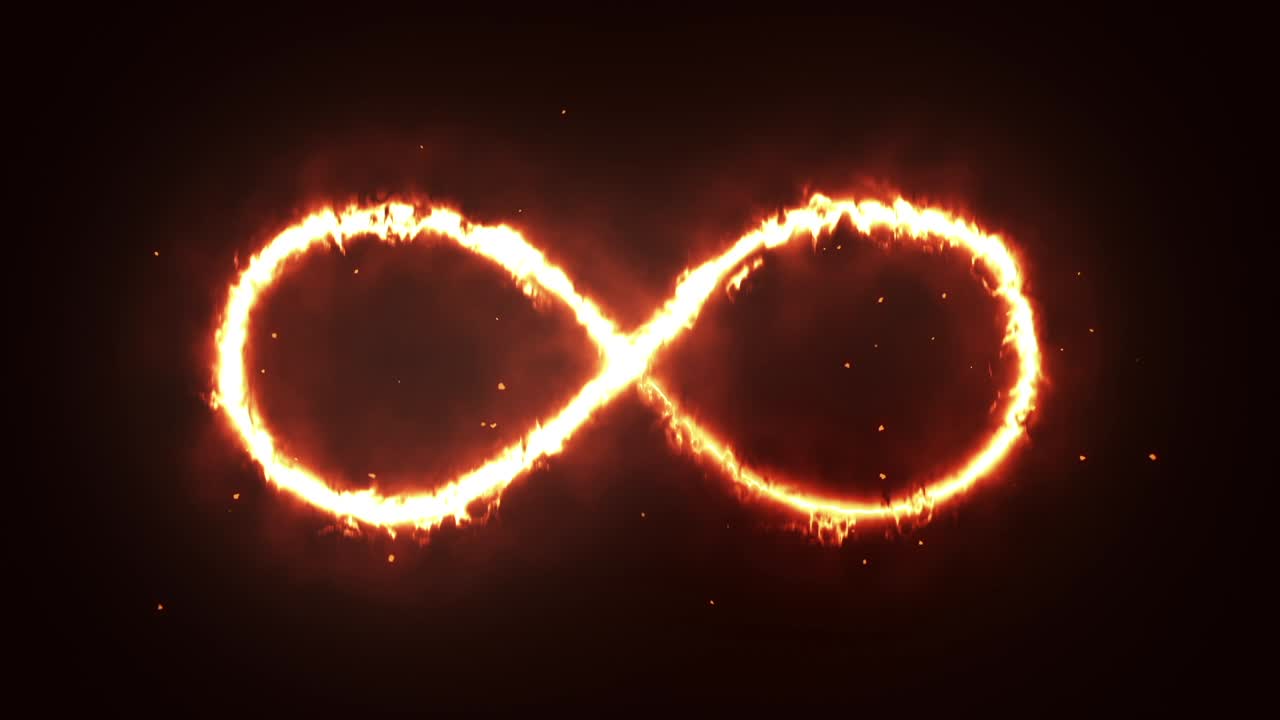 Fiery Infinity Symbol
