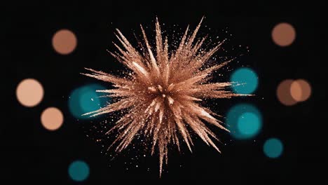 exhibición de fuegos artificiales