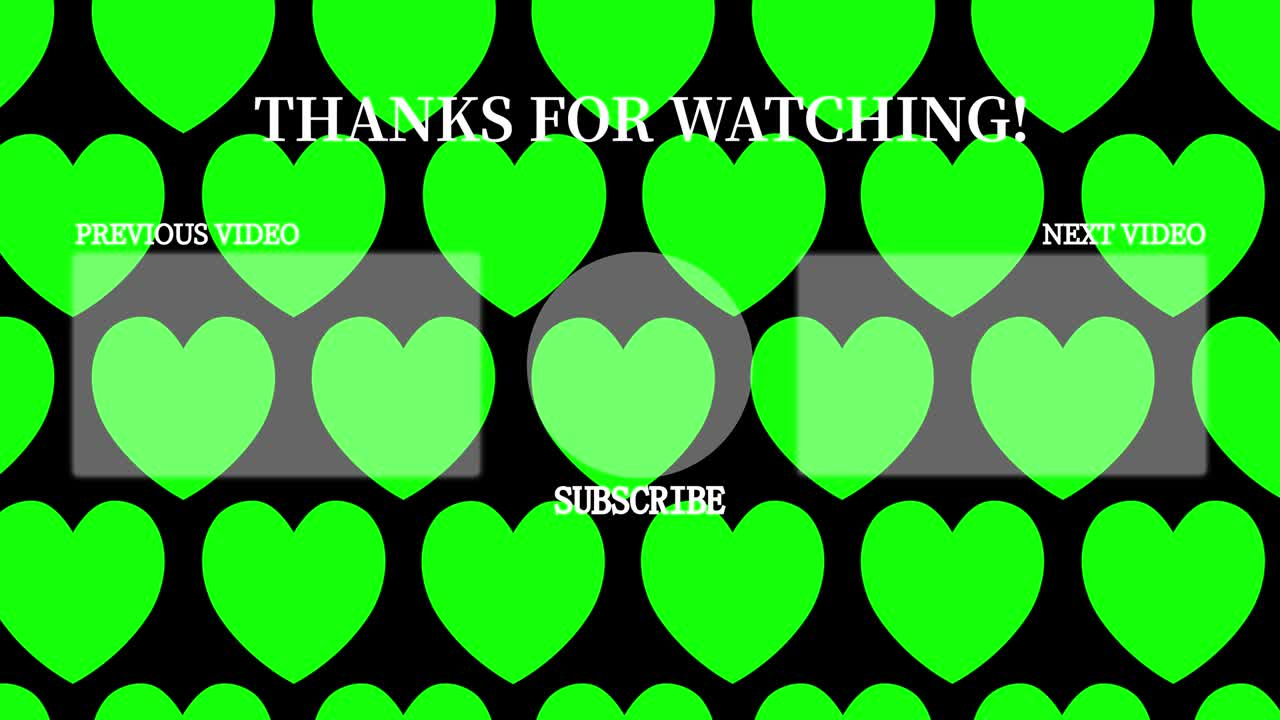 간단한 심장 움직임 엔드 카드 엔딩 스크린 모션 그래픽