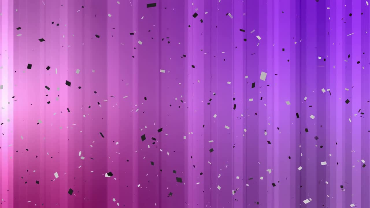 confeti negro y blanco