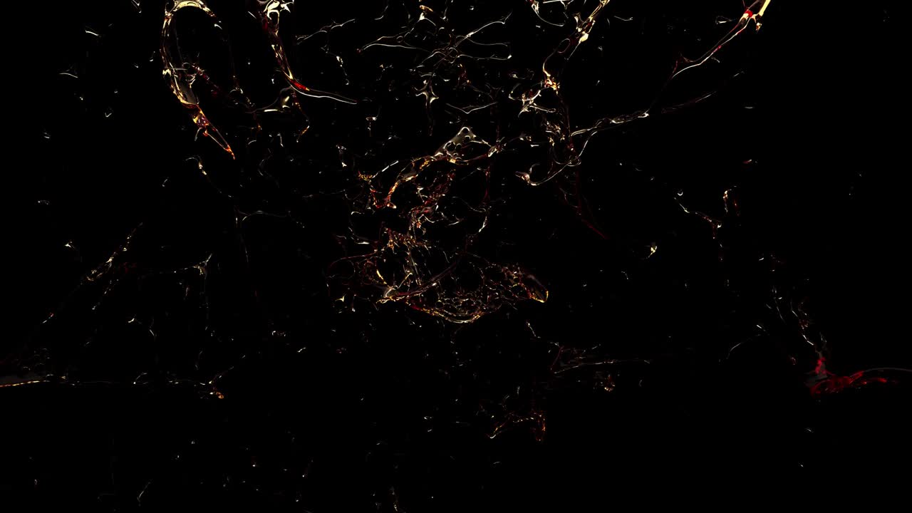 fuel liquid splashing in slow motion