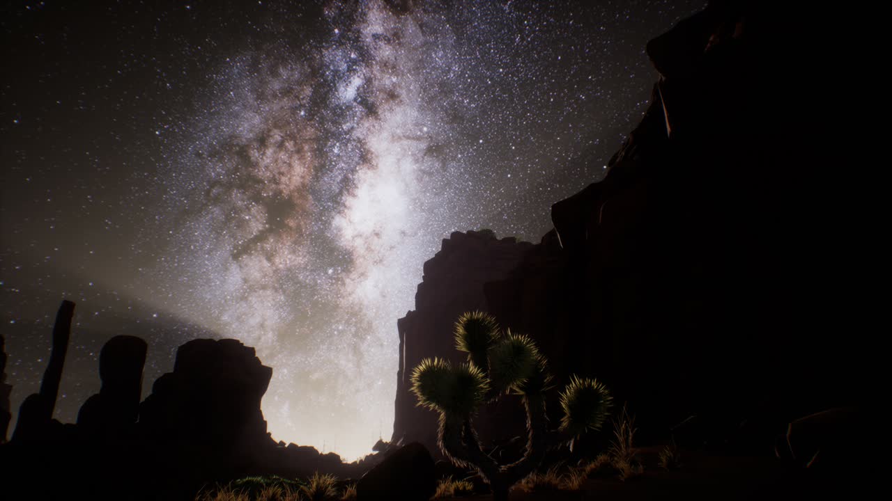La Voie lactée au-dessus du désert de l'Utah, États-Unis