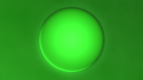 animación en bucle de un círculo verde con un resaltado giratorio brillante en el borde