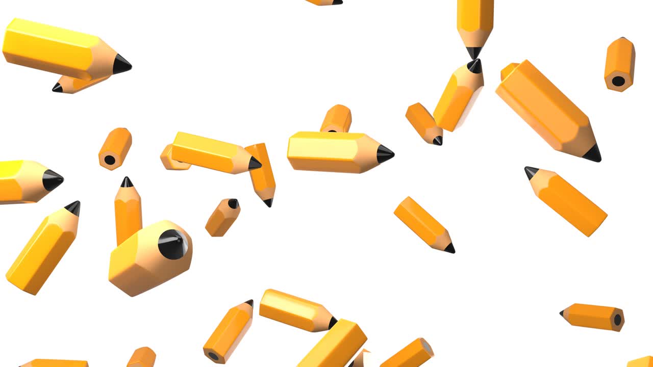 lápices sobre un fondo blanco.