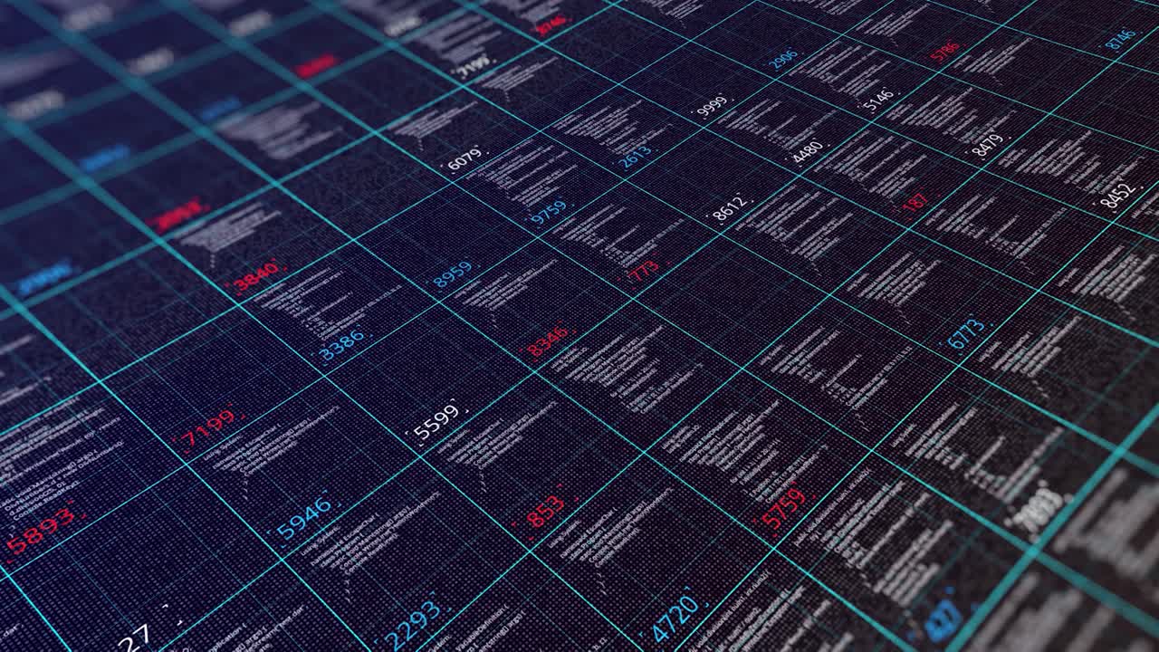 Digital Code Grid Visualization