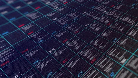 digital code grid visualization