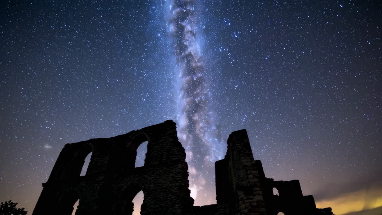 Milky Way over Ancient Ruins