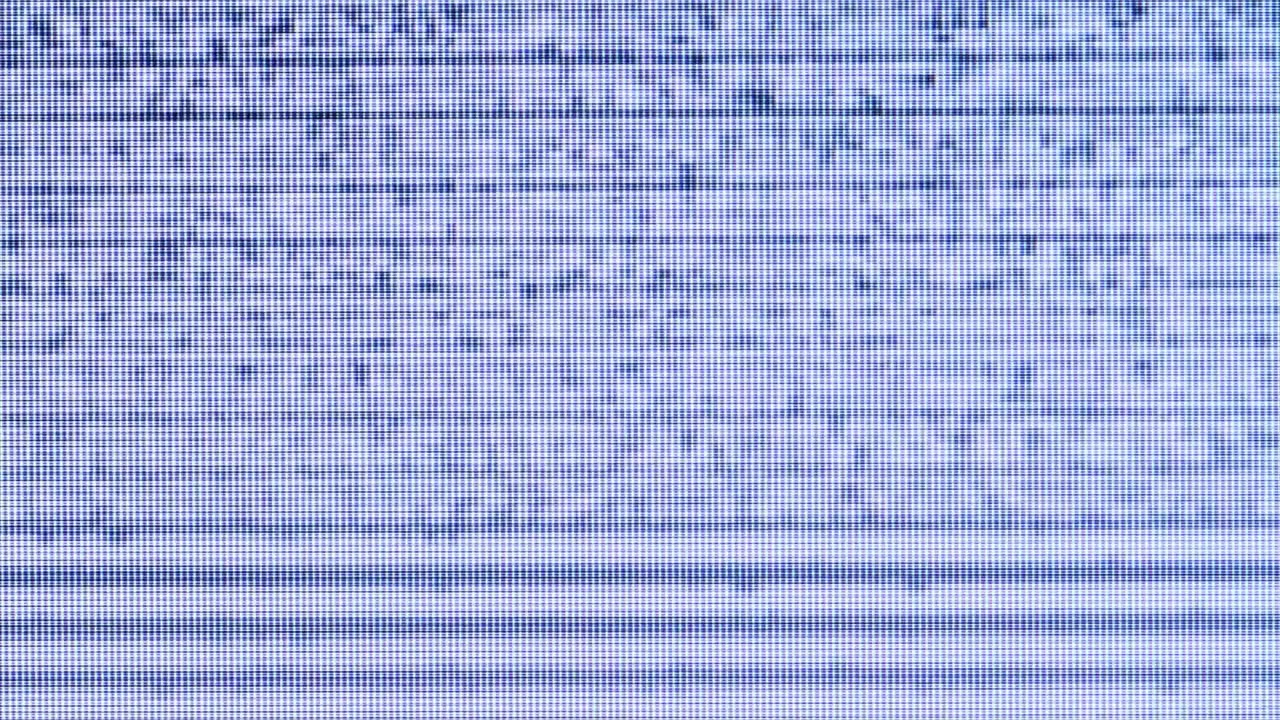 Retro TV Static and Digital Glitch Interference on Screen