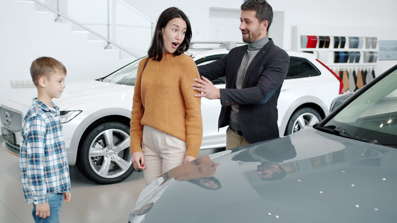 experiencia de compra de automóviles para la familia