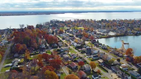 a residential area surrounded by natural beauty