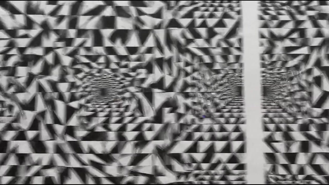 Abstract Black and White Geometric Optical Illusion Pattern