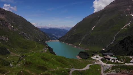 beautiful scenery of stausee wasserfallboden at kaprun municipality, salzburg, austria