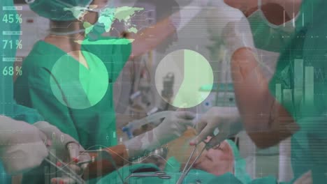 Animation-of-graphs-and-data-over-diverse-surgeons-during-operation