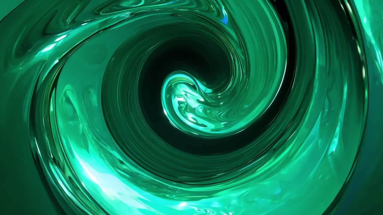 Vibrant Emerald Green Swirl Abstract Background