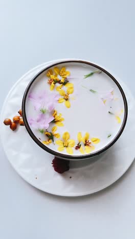 beautiful floral breakfast arrangement